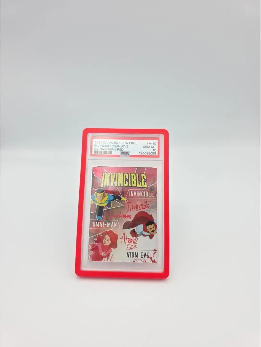 Invincible x Keepsake PSA 10 Red Signagraph Atom Eve Invincible Omni Man 8/50